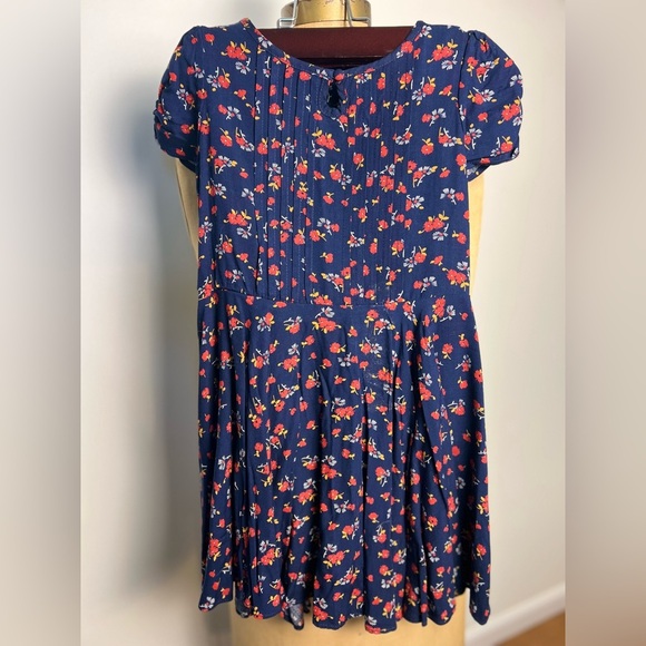 Polo Ralph Lauren navy girls dress with flowers size 4